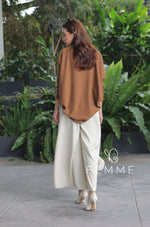 Casual 2024: FEMME KNITWEAR TOP MOCHA BROWN