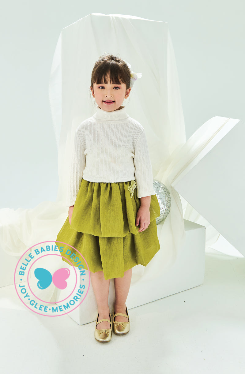 BBD Organza skirt - Olive Green