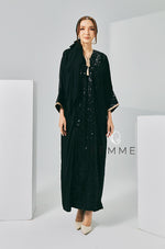 Eid-Adha 2024 : FEMME Abaya Sequin (Black)