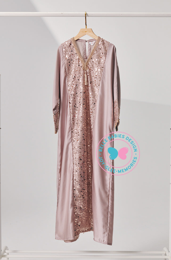 Eid-Adha 2024 : BBD Abaya Sequin (Nude)