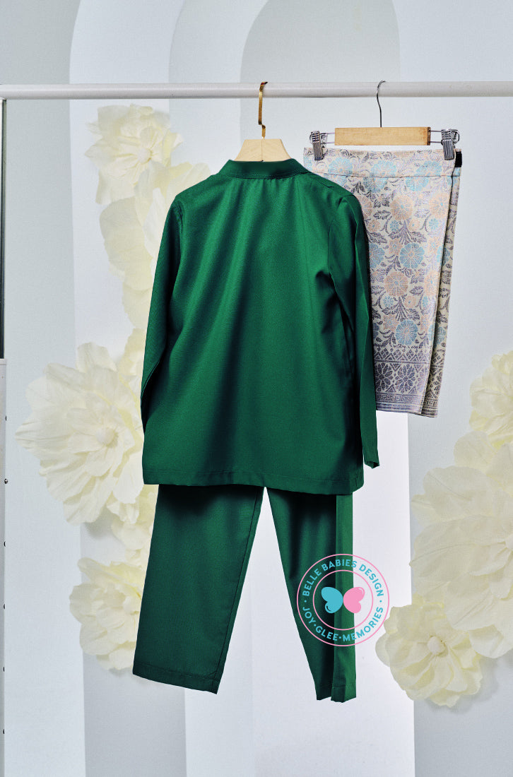 (PRE-ORDER) The Golden Chapter:  BBD X Batboy Baju Melayu - Emerald Green