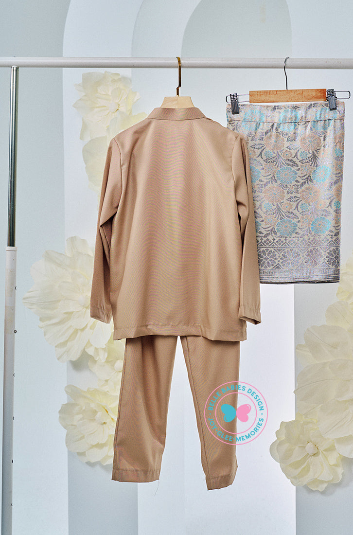 (PRE-ORDER) The Golden Chapter:  BBD X Batboy Baju Melayu - Champagne Beige