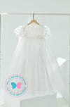 BBD Wedding & Celebration: Organza Lace Dress - Crystal White