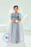 BBD Wedding & Celebration: Organza Lace Dress - Grey