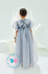 BBD Wedding & Celebration: Organza Lace Dress - Grey