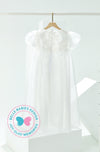 BBD Wedding & Celebration: Organza Lace Dress - Crystal White