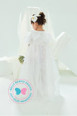 BBD Wedding & Celebration: Organza Lace Dress - Crystal White