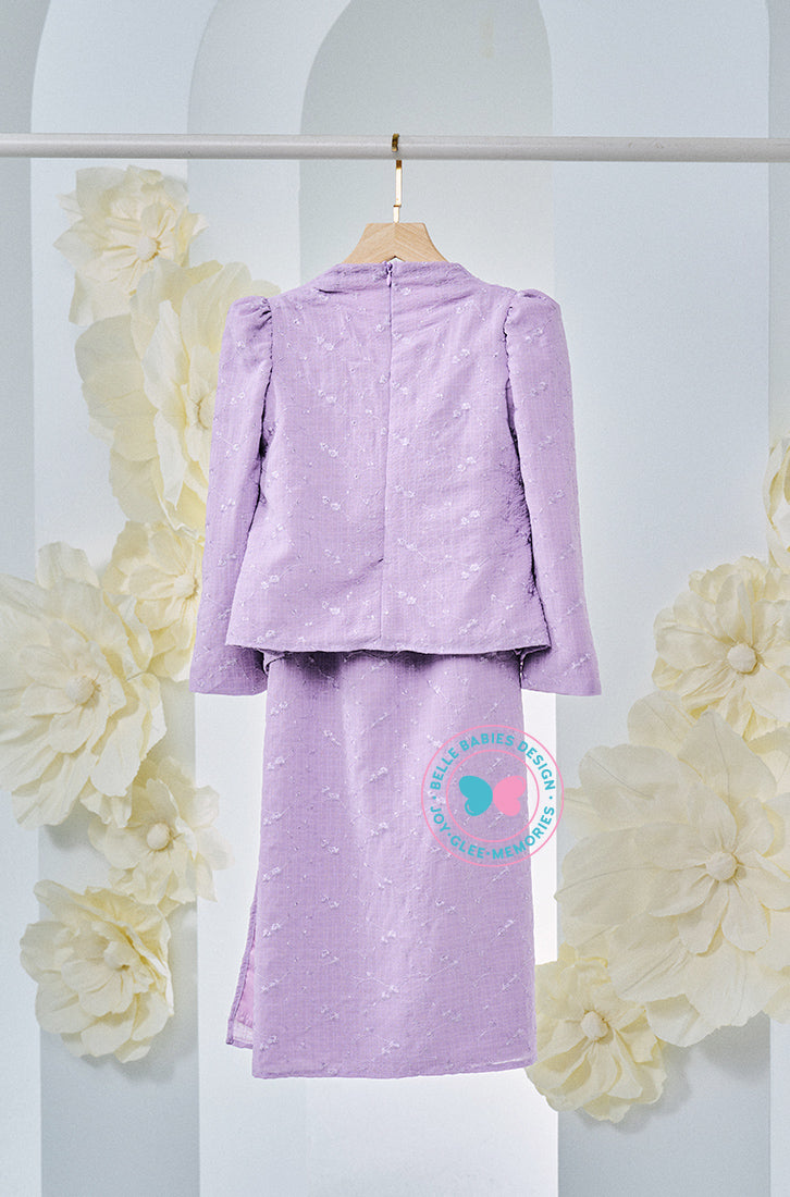 (PRE-ORDER) The Golden Chapter:  BBD Kebaya Embroidery (Dusty Lilac)