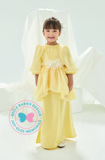 BBD Wedding & Celebration: Shimmer Organza Kurung - Pastel Yellow