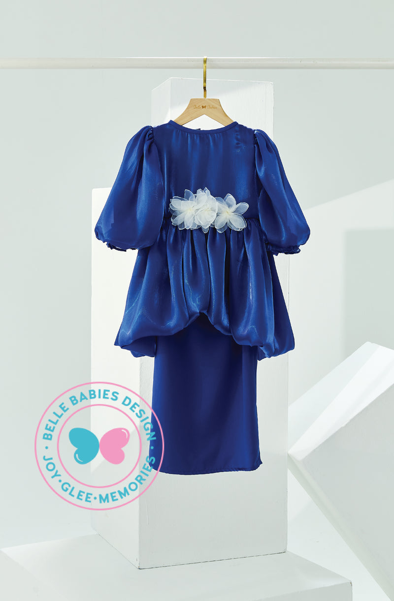 BBD Wedding & Celebration: Shimmer Organza Kurung - Royale Blue