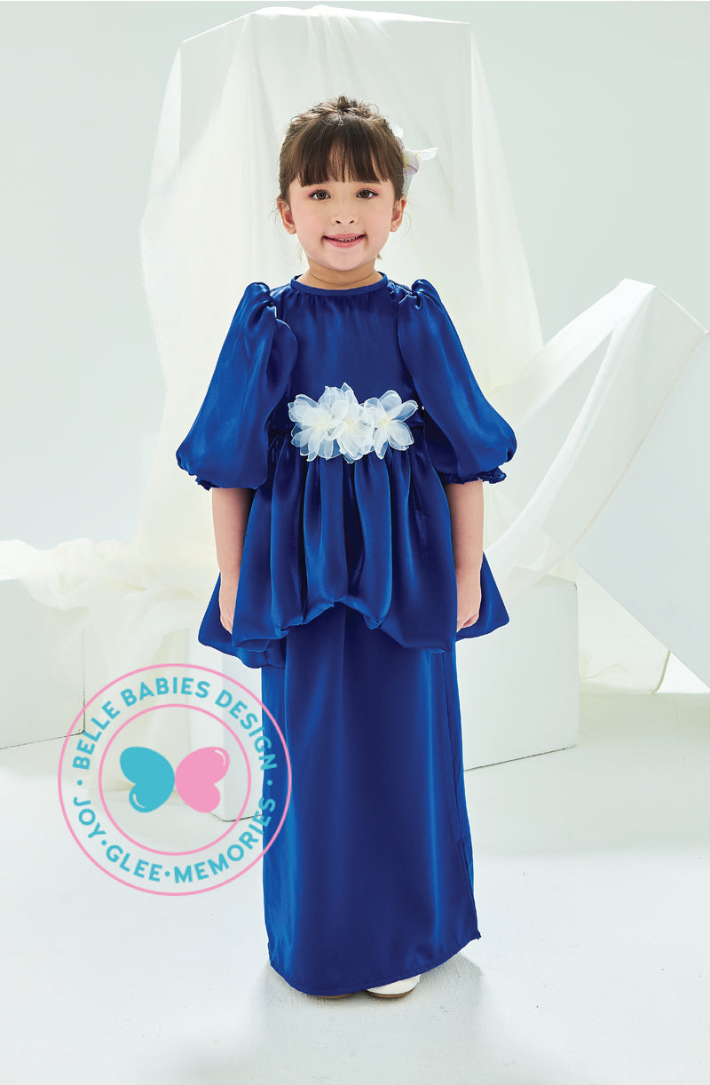 BBD Wedding & Celebration: Shimmer Organza Kurung - Royale Blue