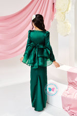 (PRE-ORDER) The Golden Chapter:  BBD Damia Sequin Kurung (Emerald Green)