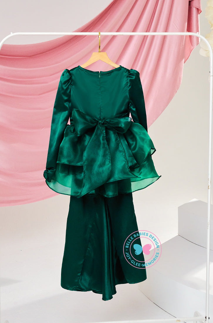 (PRE-ORDER) The Golden Chapter:  BBD Damia Sequin Kurung (Emerald Green)