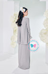 (DEPOSIT-PREORDER) The Golden Chapter: BBD Demure Modern Kurung (Twilight Grey)