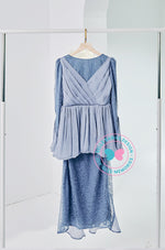 (DEPOSIT-PREORDER) The Golden Chapter:  BBD Rhea II Glitter Kurung (Ultramarine Ash (blue)