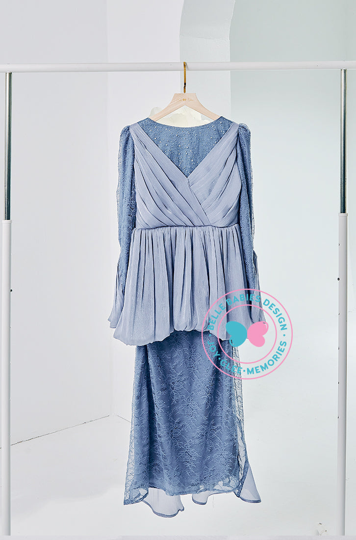 (DEPOSIT-PREORDER) The Golden Chapter:  BBD Rhea II Glitter Kurung (Ultramarine Ash (blue)