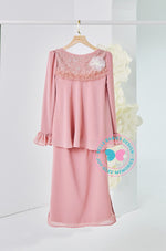 (DEPOSIT-PREORDER) The Golden Chapter: BBD Demure Modern Kurung (Pink Lemonade)