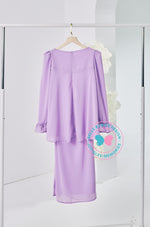 (DEPOSIT-PREORDER) The Golden Chapter: BBD Demure Modern Kurung (Lavender Blush)