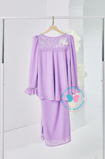 (DEPOSIT-PREORDER) The Golden Chapter: BBD Demure Modern Kurung (Lavender Blush)