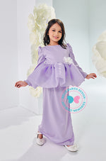 BBD Bubble Organza Peplum (bow) - Lilac Purple