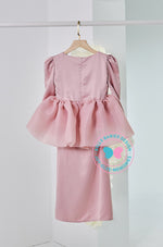 BBD Bubble Organza Peplum (bow) - Dusty Pink