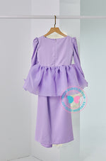 BBD Bubble Organza Peplum (bow) - Lilac Purple