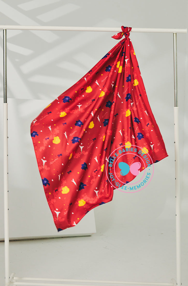 BBD MERDEKA 2024: Shawl / Square Scarf (Red Malaysia Print)