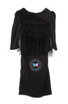 Whimsical Raya 2022 - Sparkly Tiered Kurung - Black