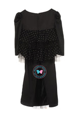 Whimsical Raya 2022 - Sparkly Tiered Kurung - Black