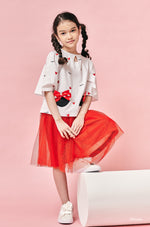 BBD Tutu Skirt - Maroon Red (Below Knee)